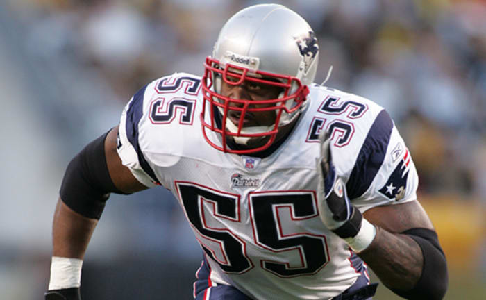 Patriots - Willie McGinest rushing